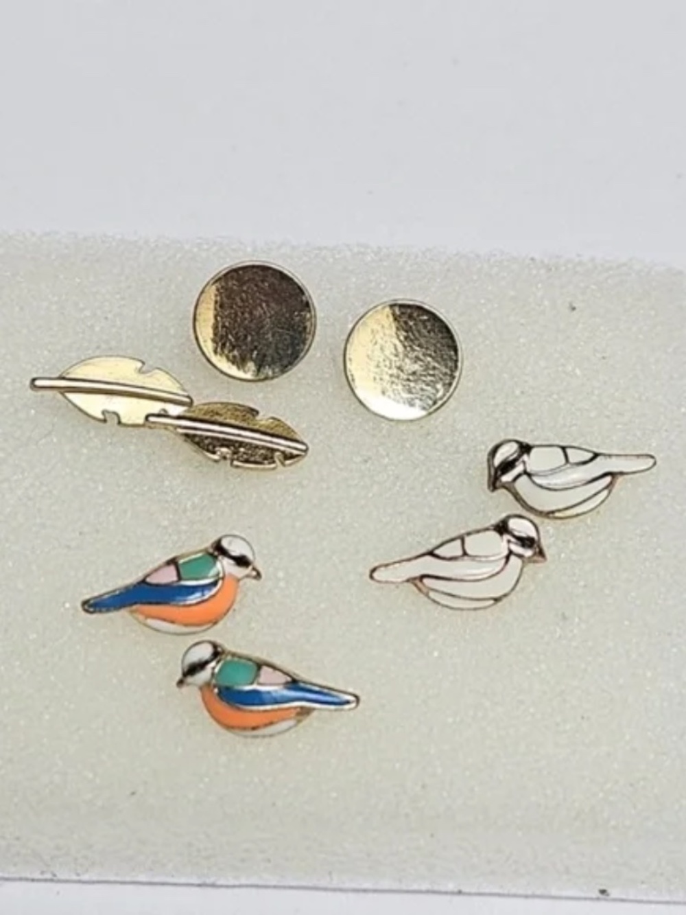 4 x Stud Earrings small and minimalist
